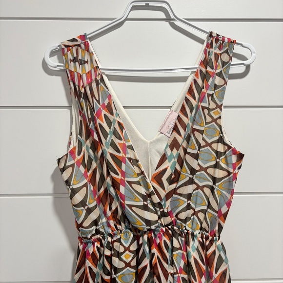 Romeo and Juliet Couture Geo Pattern hi-low dress side M - Picture 1 of 15